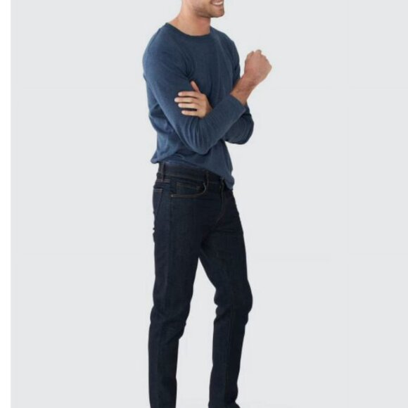 J Brand Tyler Jeans 36 x 34 Men's Slim NWT Levin Indigo Dark Blue Denim - Picture 5 of 9